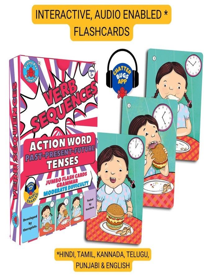 Brainy Bug Resources Verb Sequences and Emotions Level 1 | Flashcards to Develop Grammar, Vocabulary and Emotional Literacy | Learn English | Special Needs Kids - Image 2